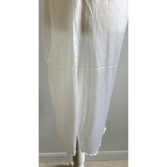 Vintage Half-Slip Women’s Wedding Sexy Ivory Nylon Lace Trim Floral White 70s M - Picture 4 of 10